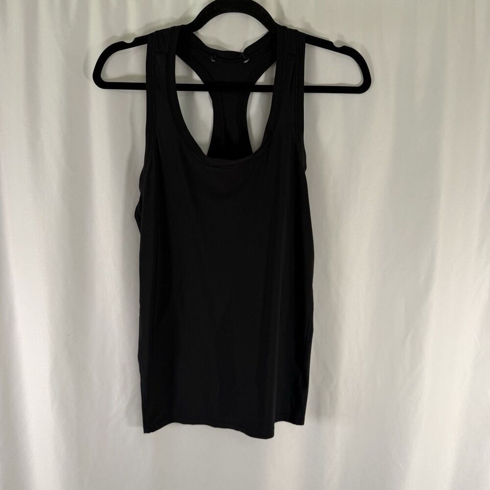 Athleta Tank Top Women's Medium Black Racerback Sleeveless Round Neck